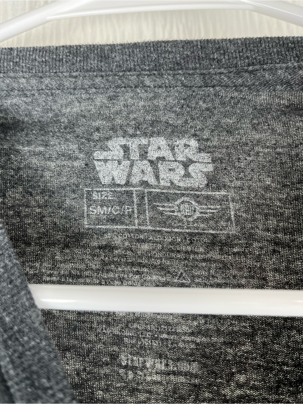 Star Wars Dark Gray Stormtrooper & Darth Vader Crossing T-Shirt - Picture 3 of 4